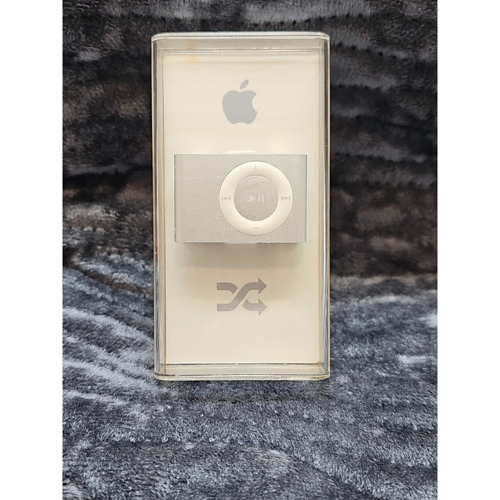 Apple iPod Shuffle (2nd Generation) 1GB in silver, model number MB225LL/A
